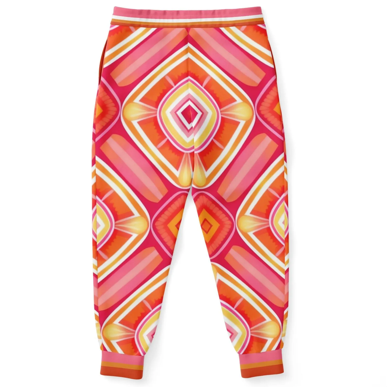 Pink Starburst Geo Eco-Poly Unisex Joggers