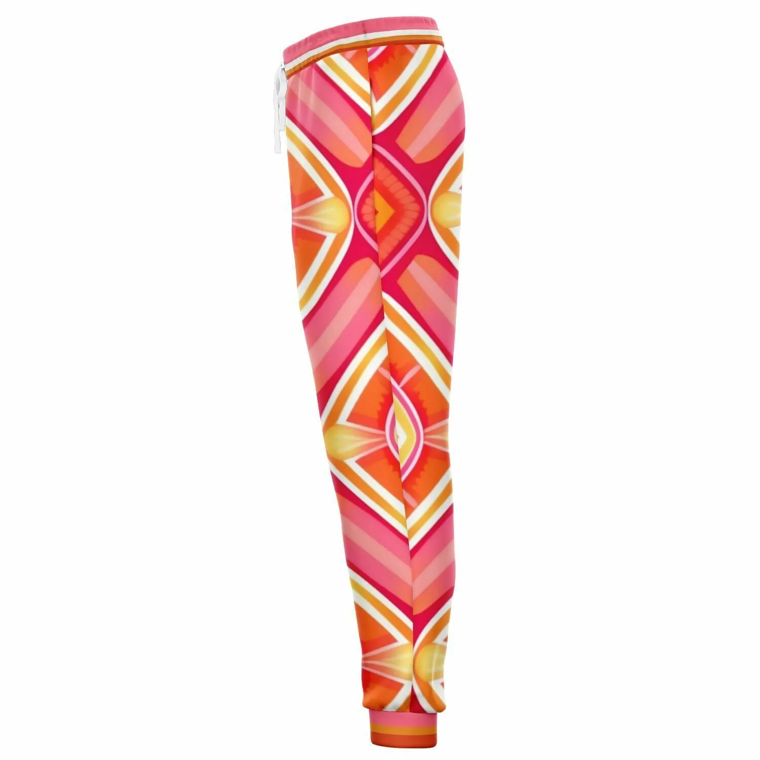 Pink Starburst Geo Eco-Poly Unisex Joggers