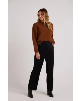 Pleat Front Trouser Black