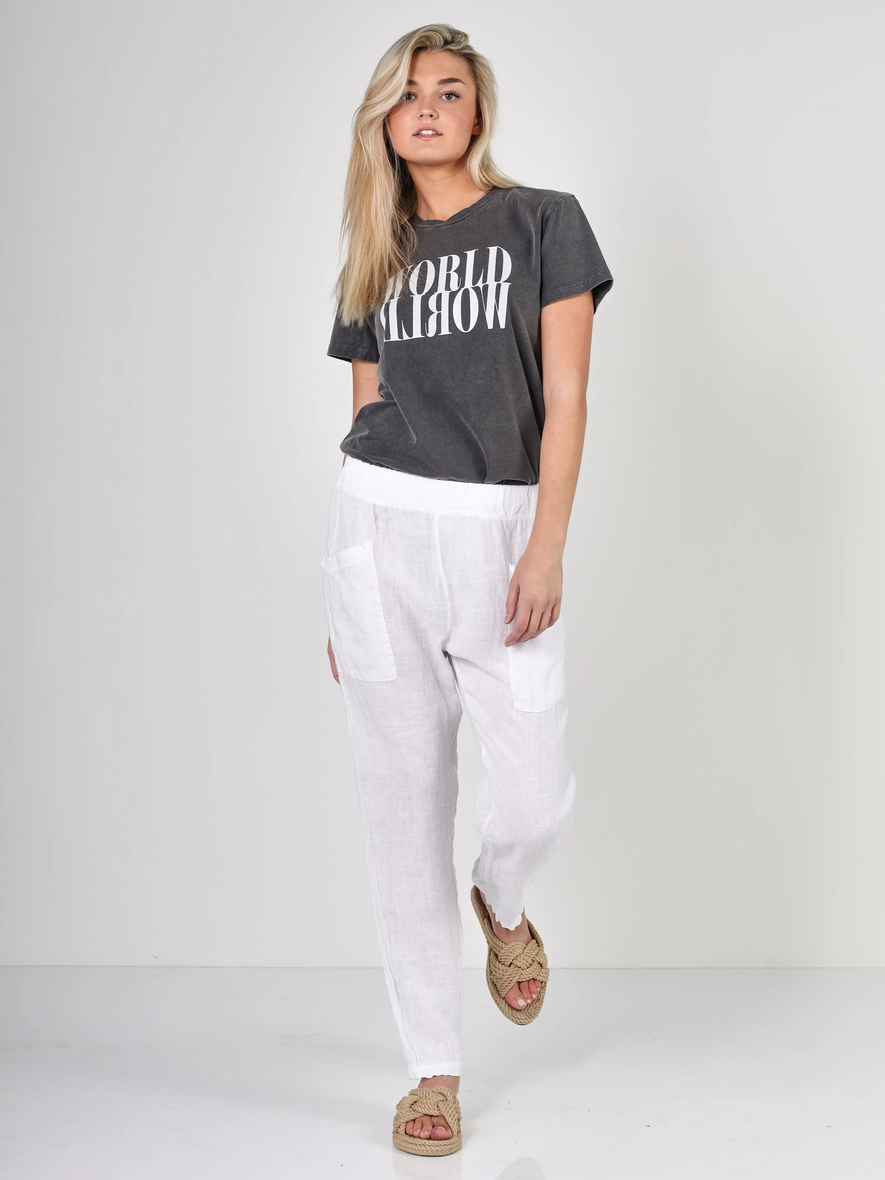 POLETTE trousers - White