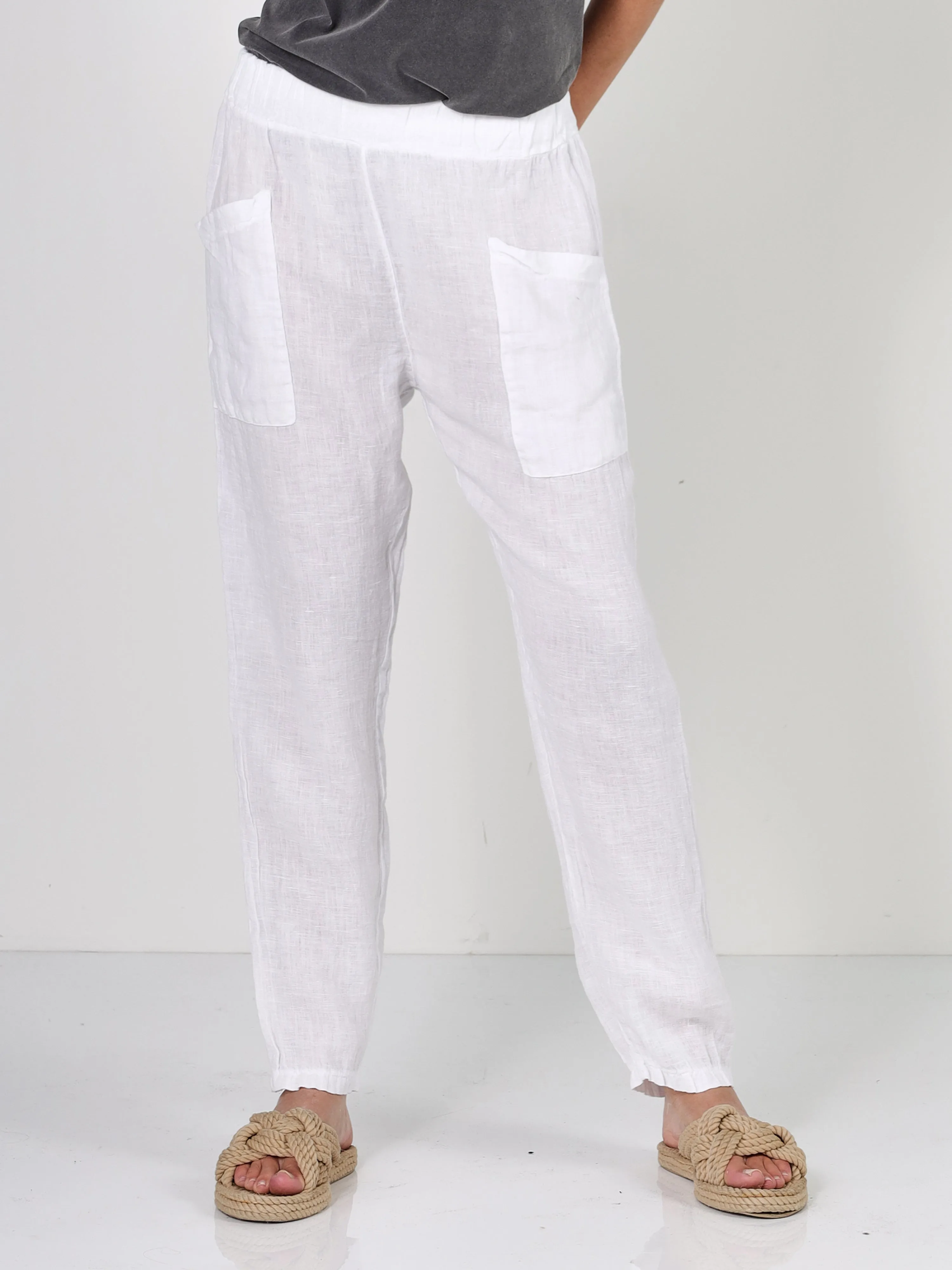 POLETTE trousers - White