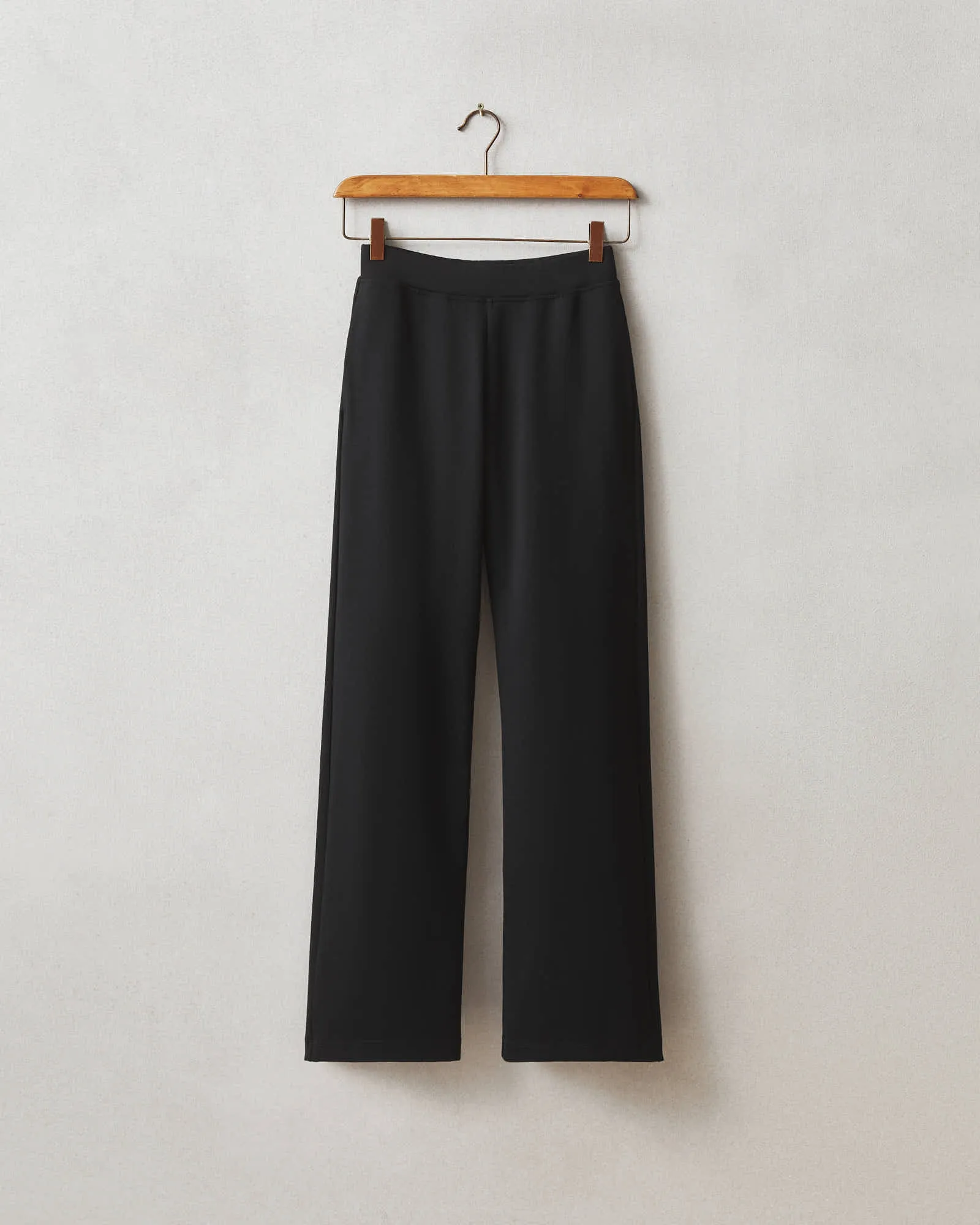 Ponte Straight Pant - Super Black