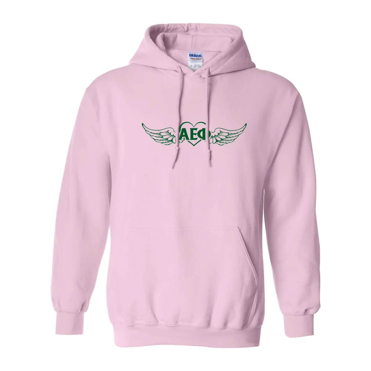 Printed Angel Heart Hoodie Design