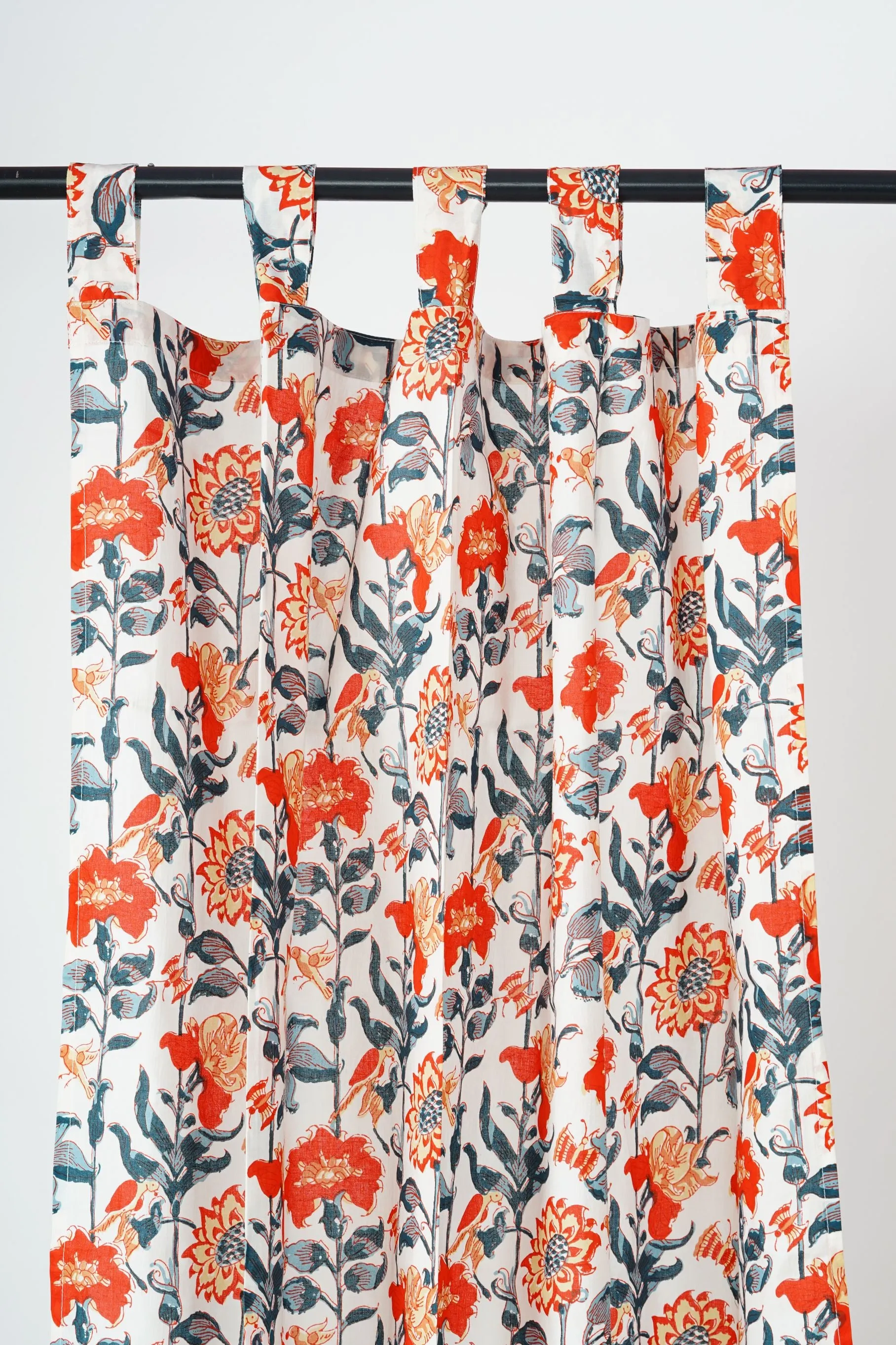 Refreshing Vibes Floral Curtain Pair