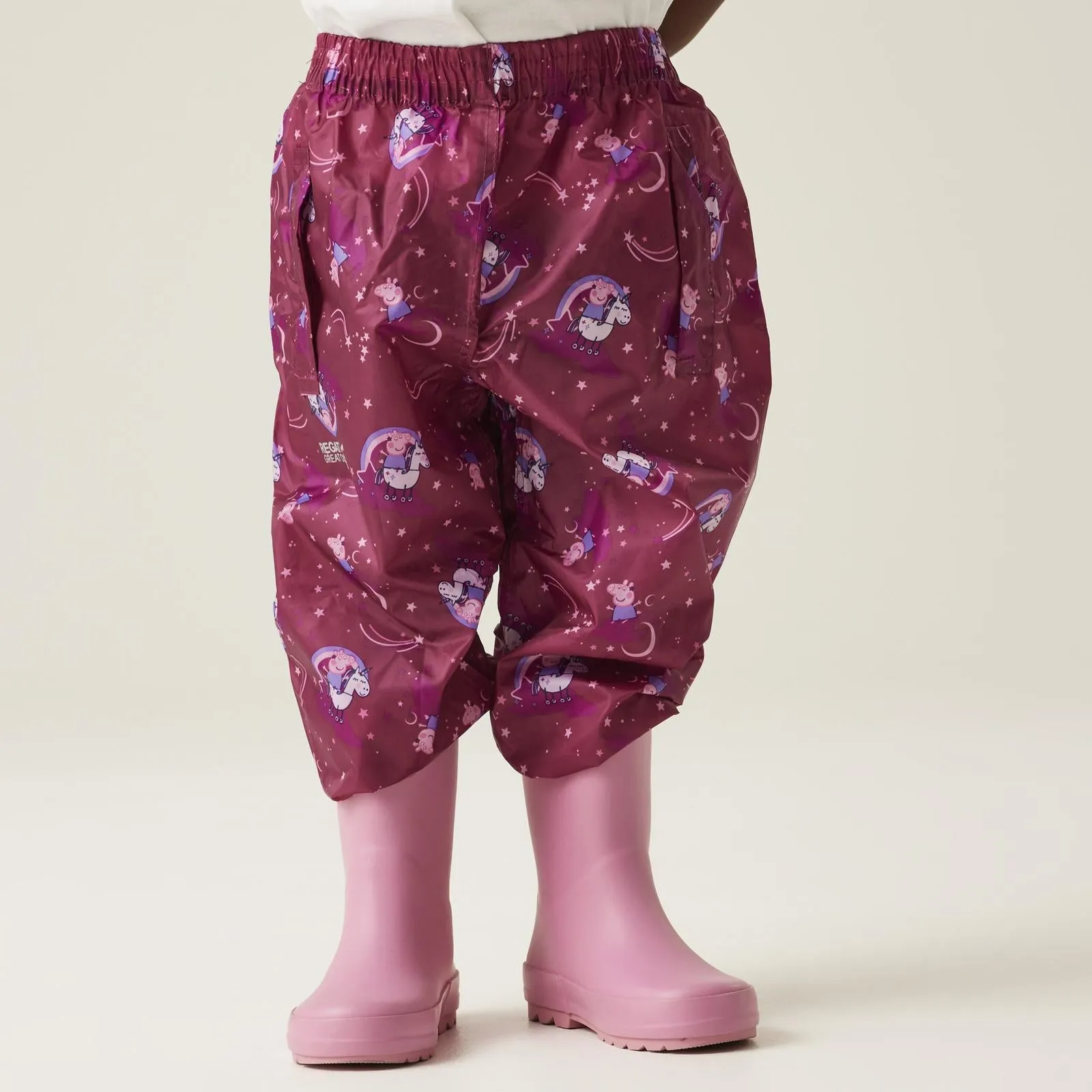 Regatta Kids Peppa Pig Pack-It Waterproof Overtrousers