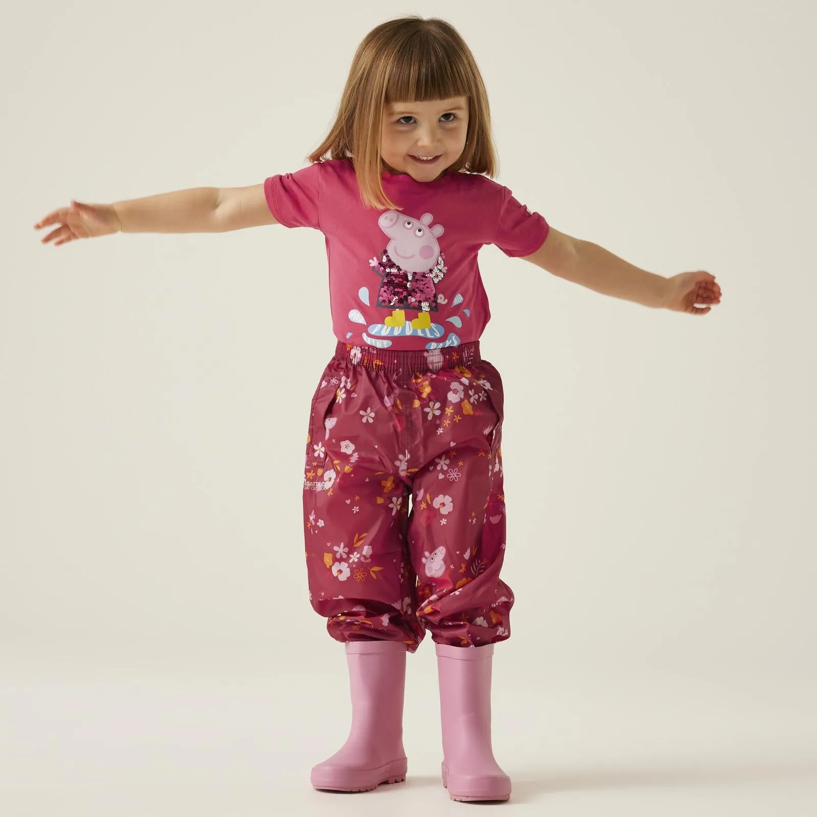 Regatta Kids Peppa Pig Pack-It Waterproof Overtrousers