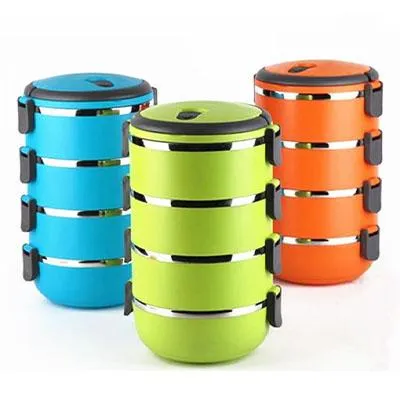 Round Multi-layer Lunchbox