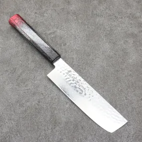 Sakai Takayuki Rinnou VG10 33 Layer Damascus Nakiri 160mm Red Lacquered Handle