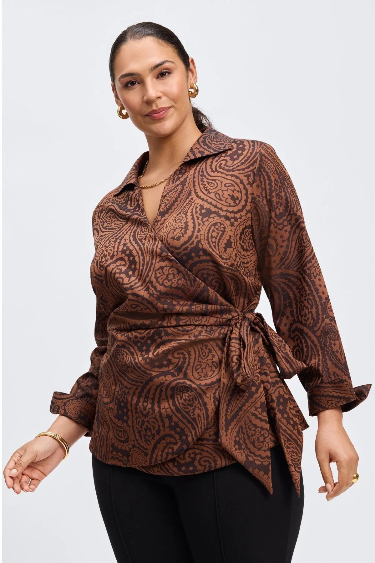 Salina Plus No Iron Paisley Jacquard Shirt