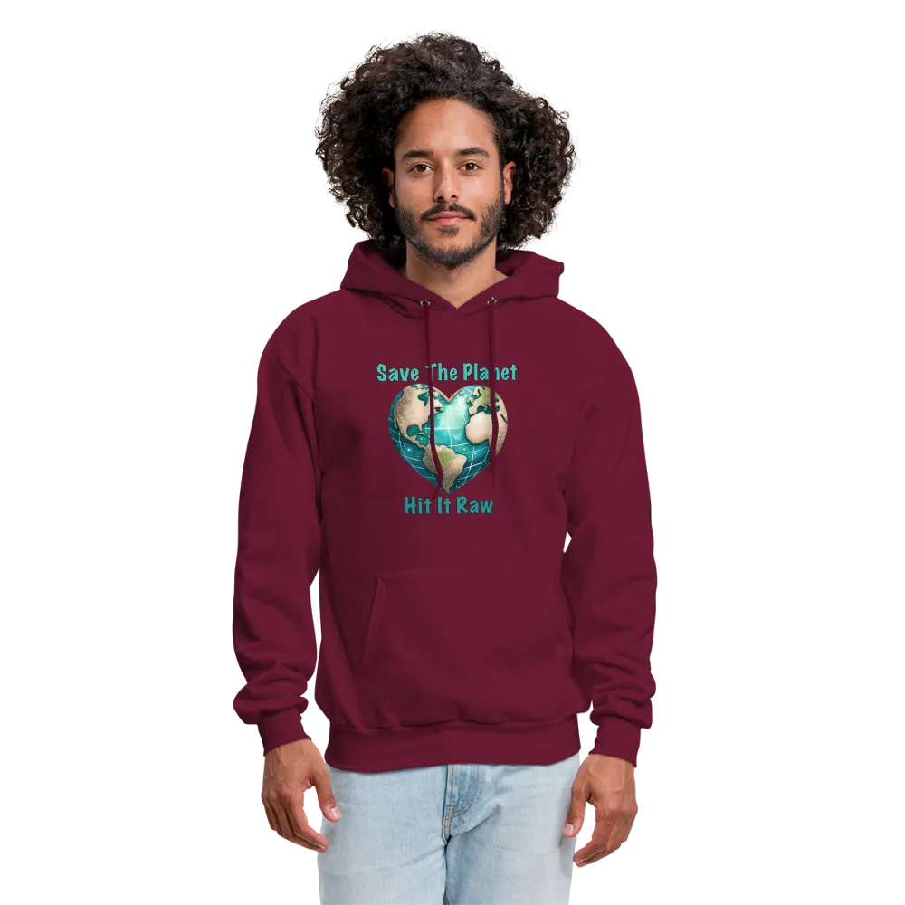 Save The Planet Hit It Raw Hoodie (Funny Environmental Awareness)