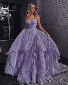 Sexy Long Purple Evening Dress Prom Gown     fg2408