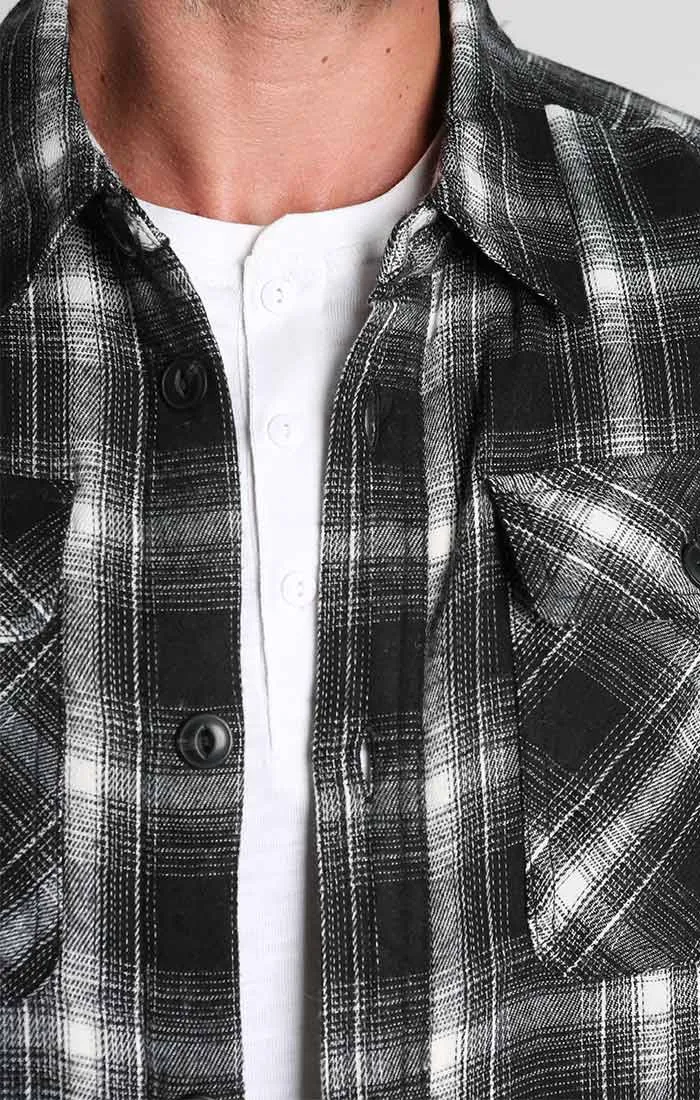 Sherpa Lined Flannel Shirt Jacket