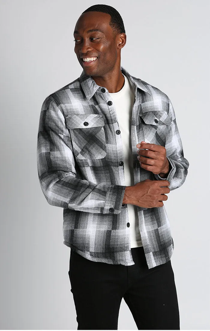 Sherpa Lined Flannel Shirt Jacket