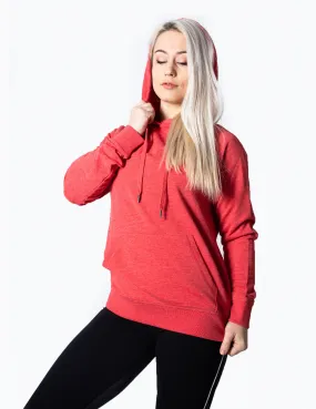 SIGNATURE PULLOVER HOODIE - RED MARL