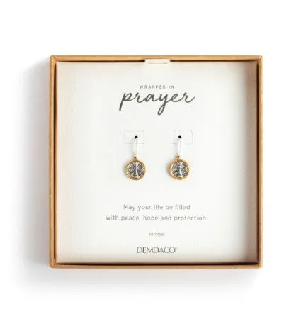 Silver Layer Prayer Earrings