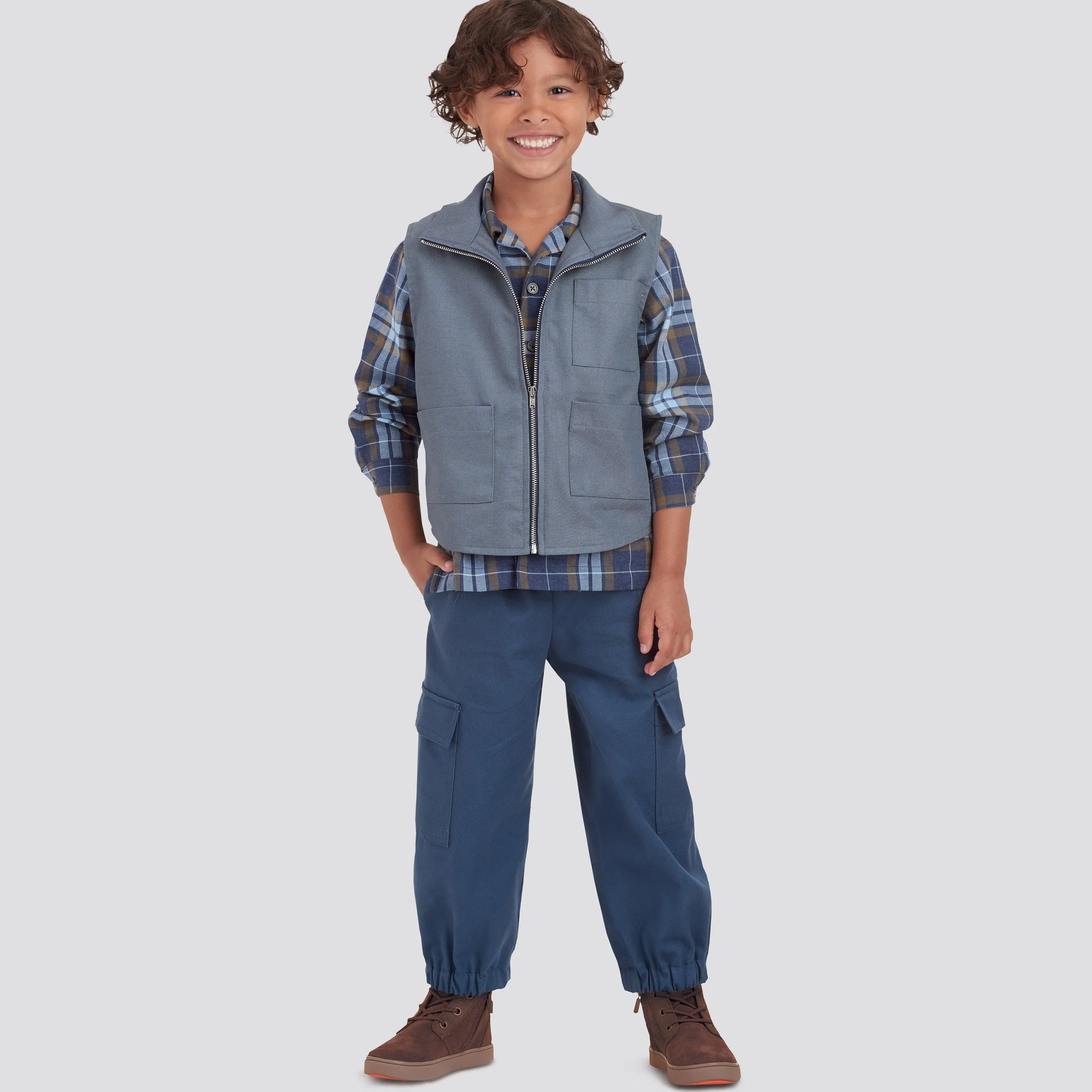 Simplicity 9201 Boys' Shirt, Gilet and Trousers Sewing Pattern