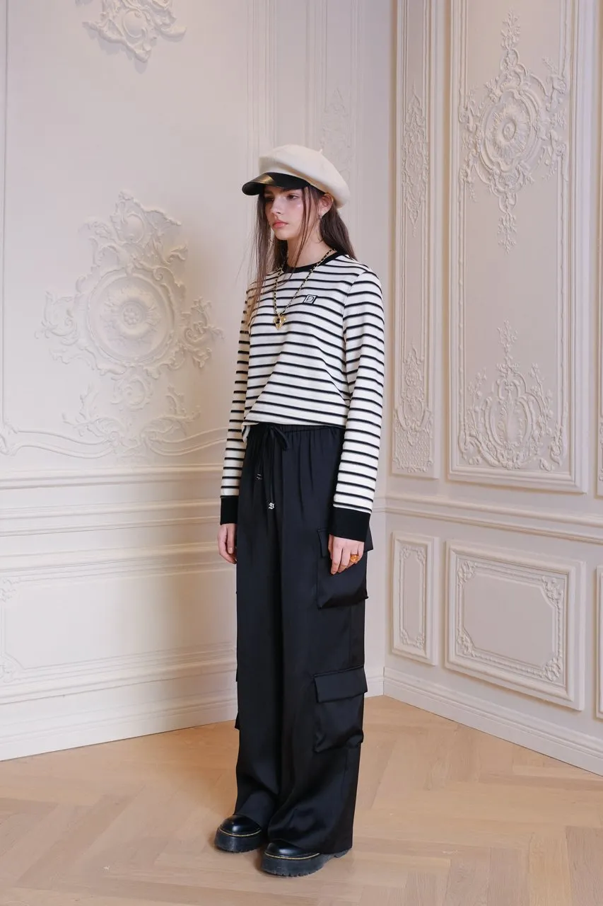 Straight-Legged Wide-Leg Pants