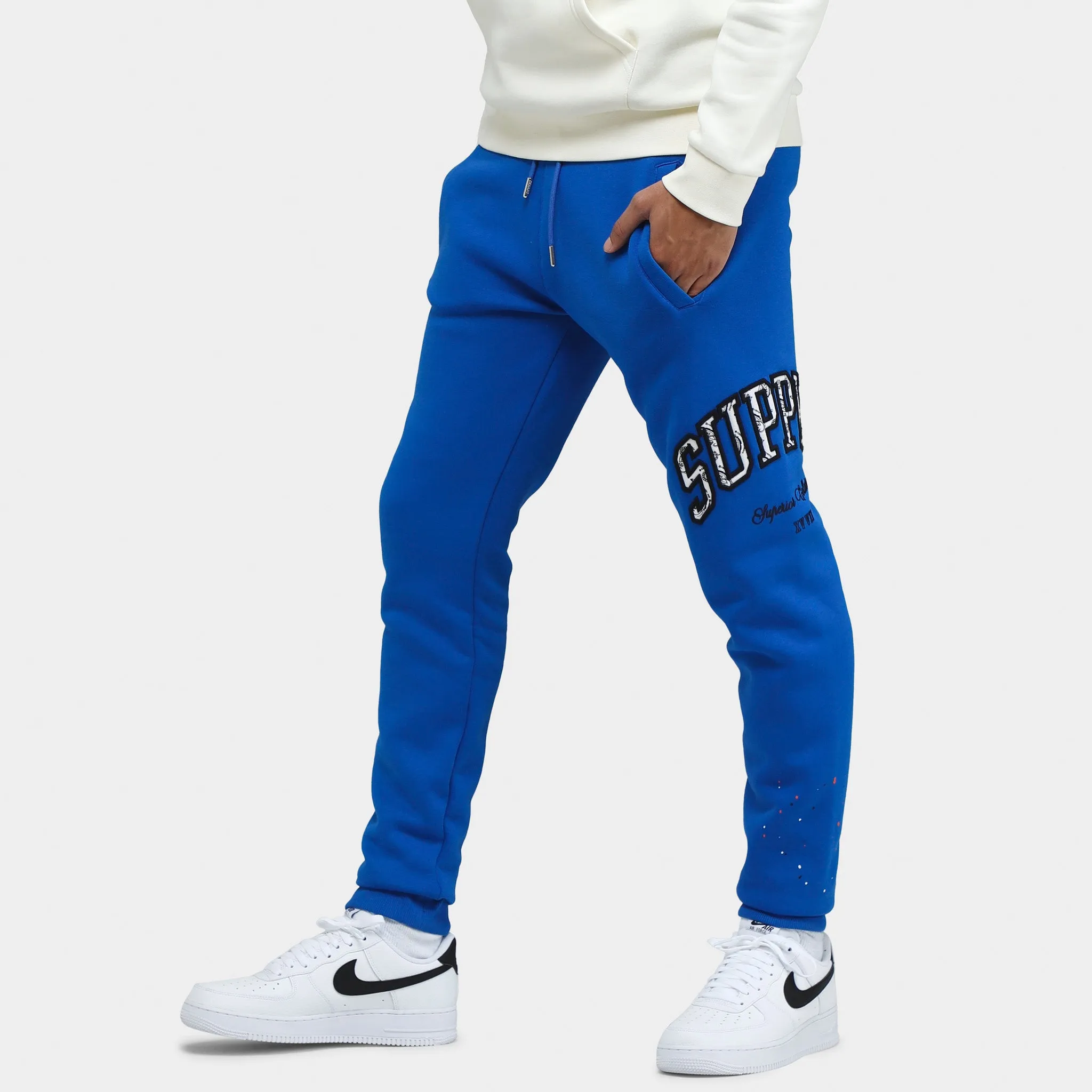 Supply & Demand Team Splatter Joggers / Nautical Blue