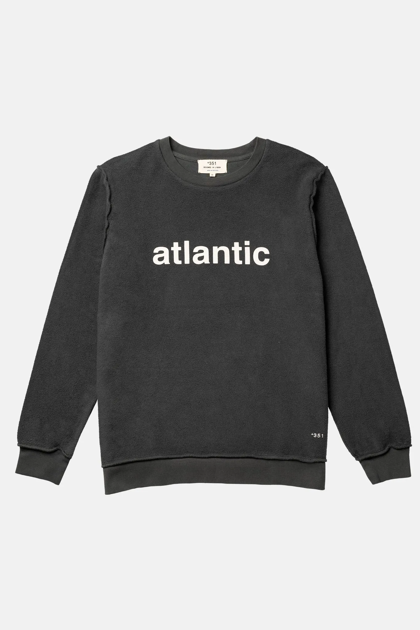 SWEATSHIRT INSIDE OUT ATLANTIC CHARCOAL/OFF-WHITE