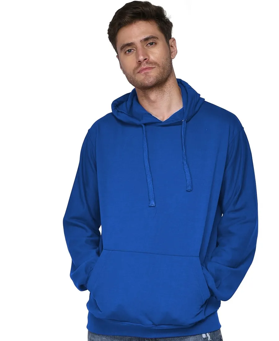 SXV Solid Plain Sweatshirt Hoodie for Men & Women (Royal Blue)