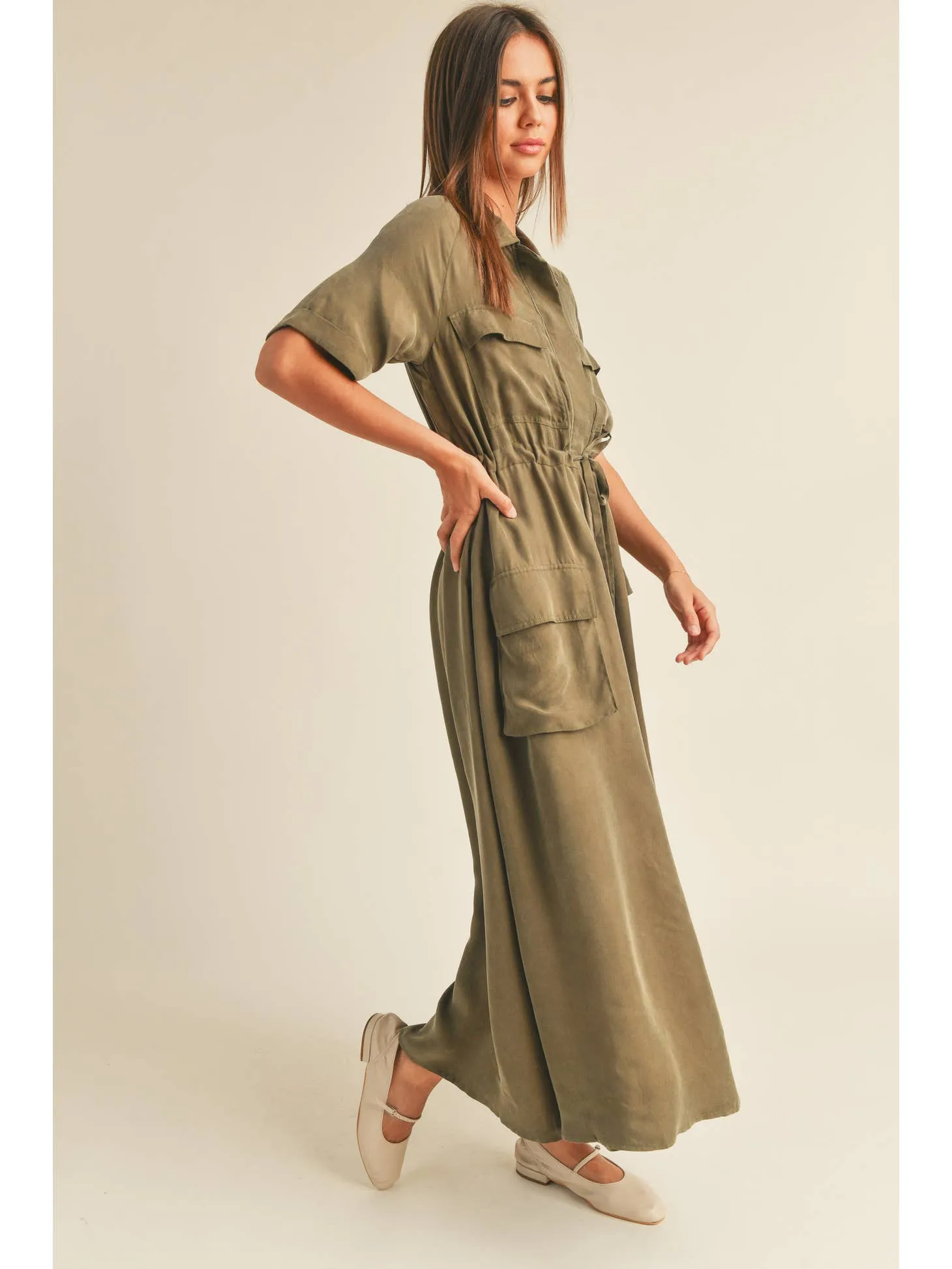 Tensely Tinsel Cargo Dress