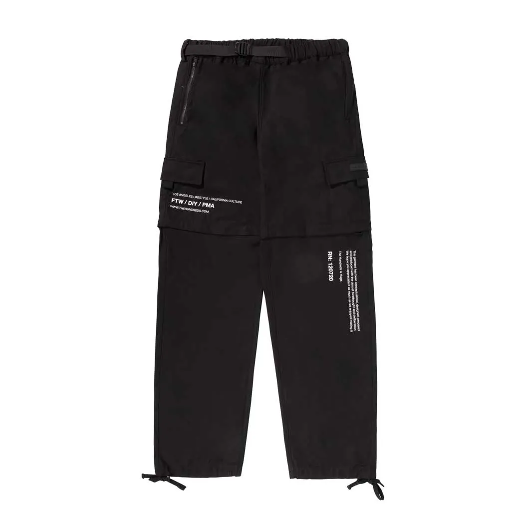 The Hundreds Camp Convertible Pants - Black