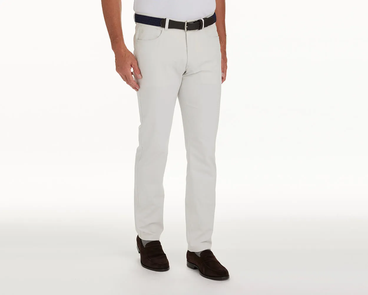 The Parker Pant: Stone 34" Length