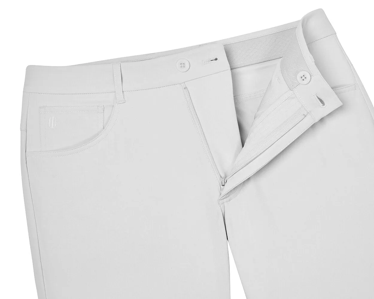 The Parker Pant: Stone 34" Length