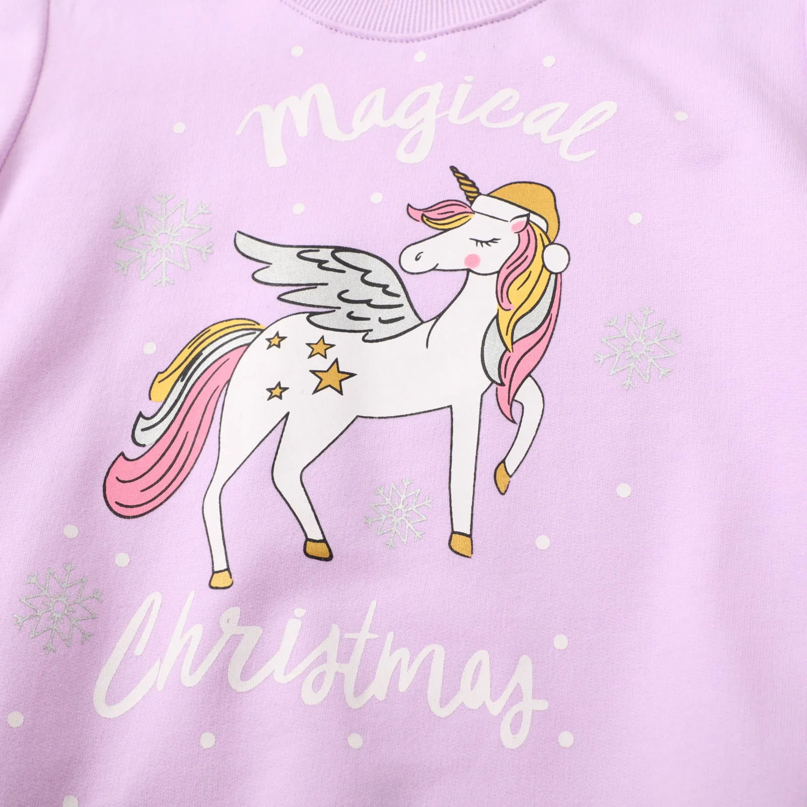 Toddler/Kid Girl's Magical Christmas Unicorn Sweatshirt