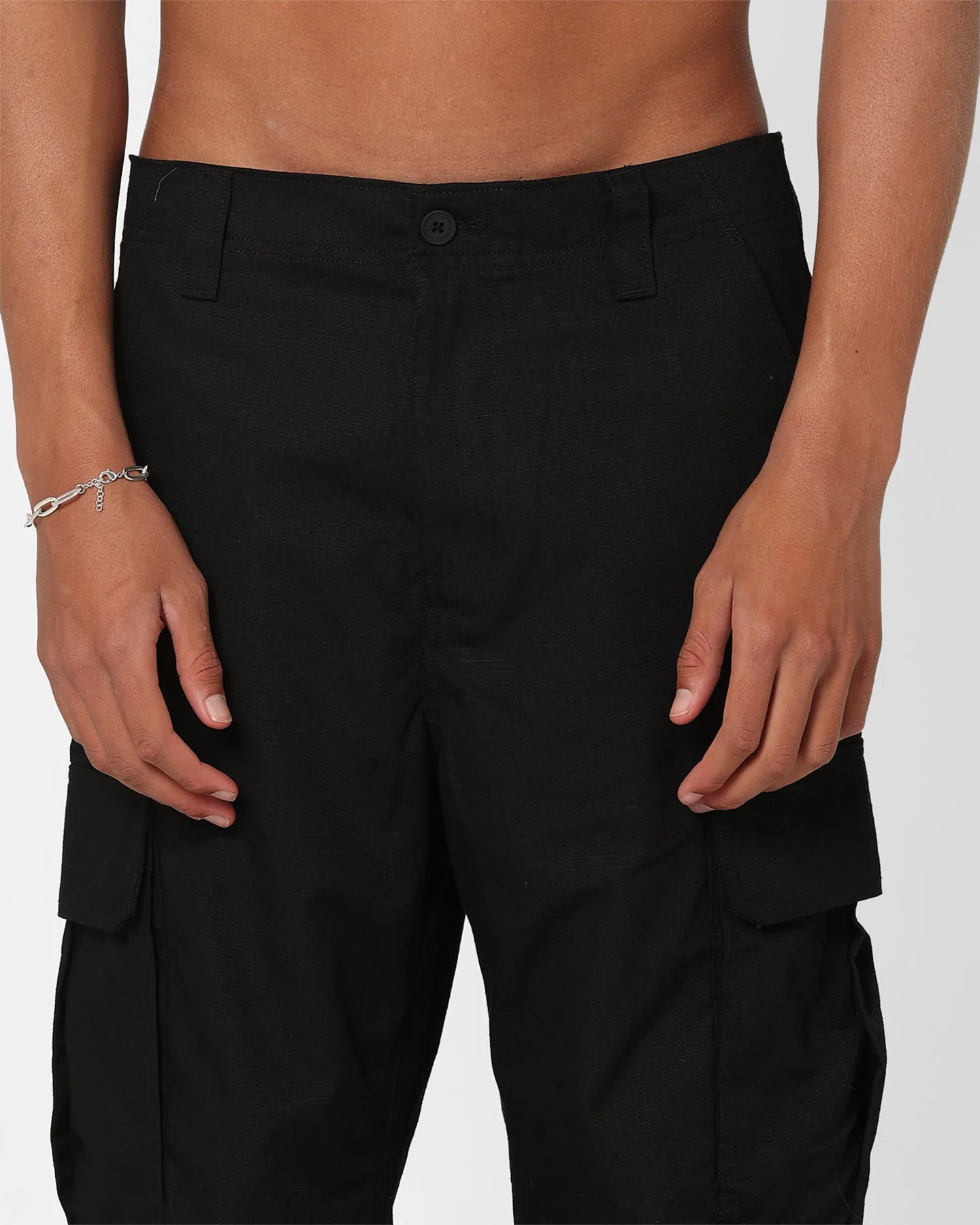 Tommy Jeans Aiden Baggy Cargo Pants Black