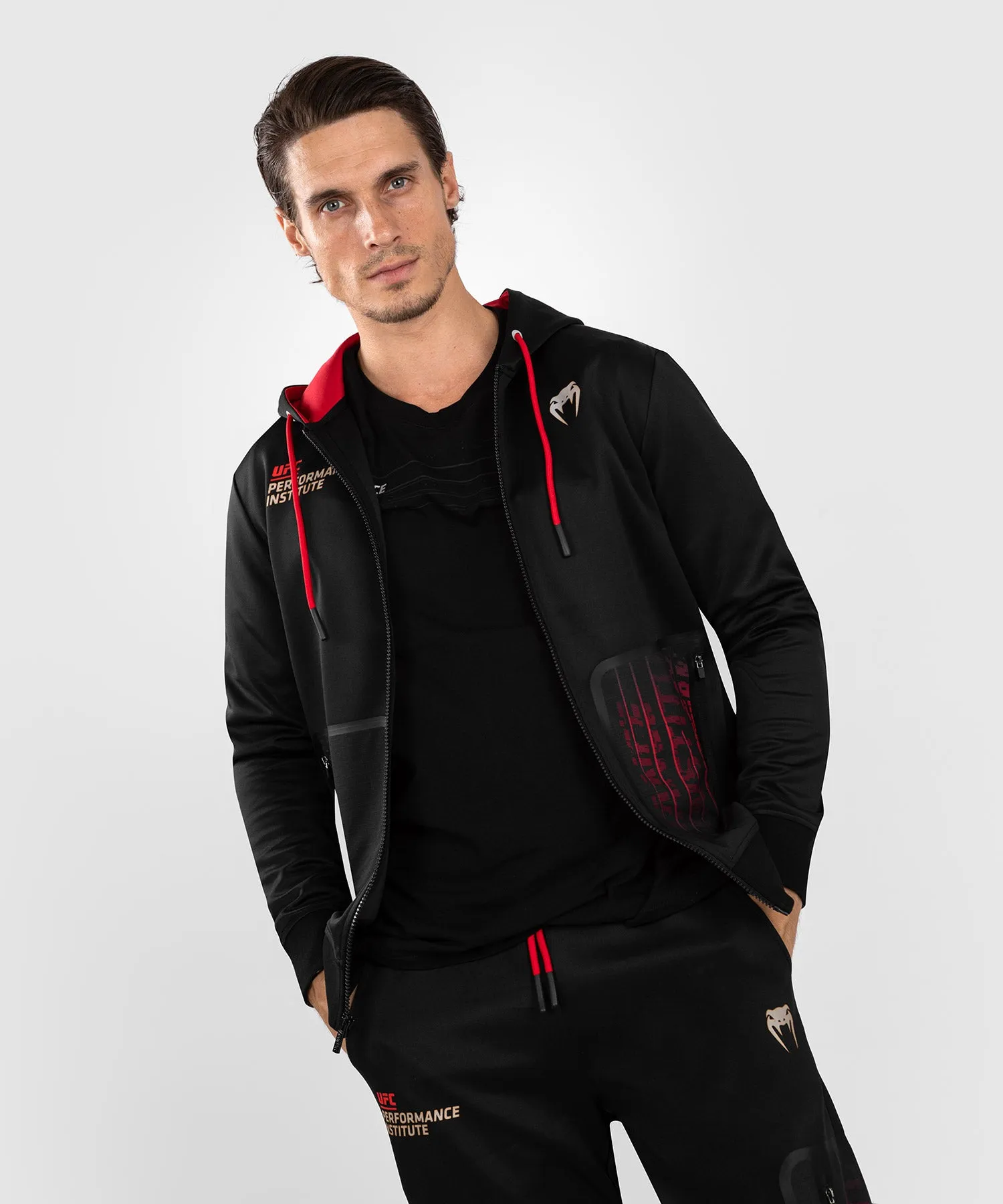 UFC Venum Performance Institute 2.0 Men’s Zip Hoodie - Black/Red