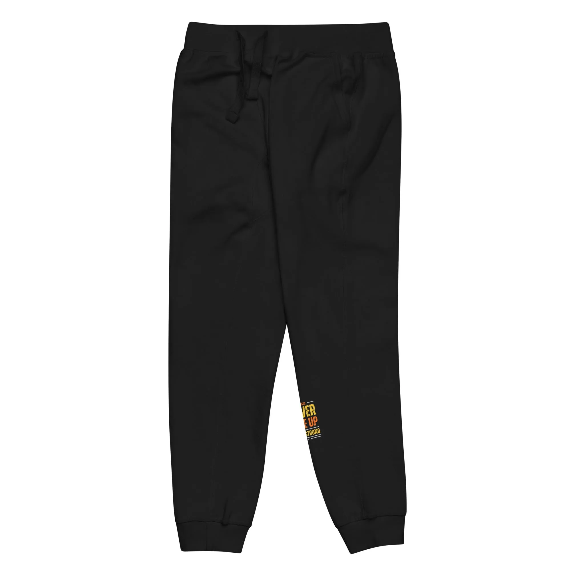 Unisex fleece sweatpants Black