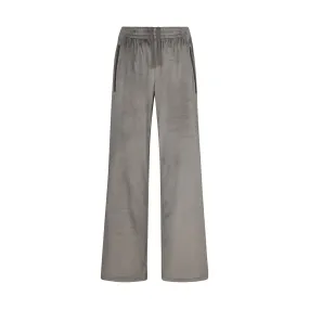 VELOUR TRACK PANT | GUNMETAL
