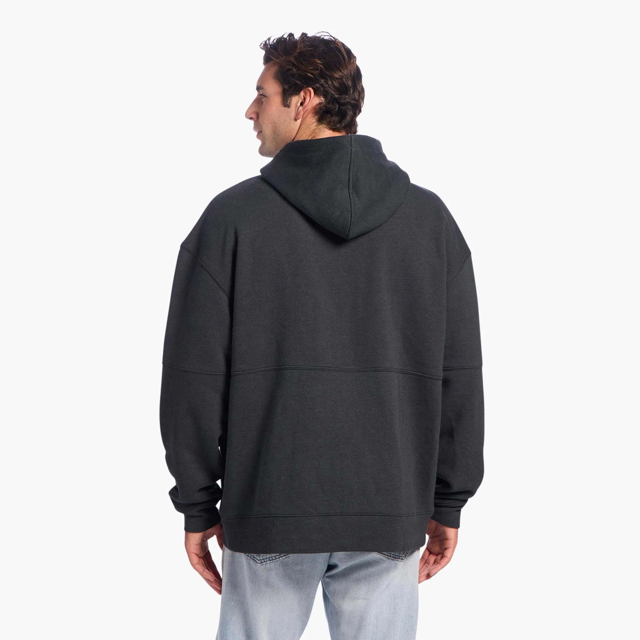 Vintage Fleece Men's Hoodie | Black