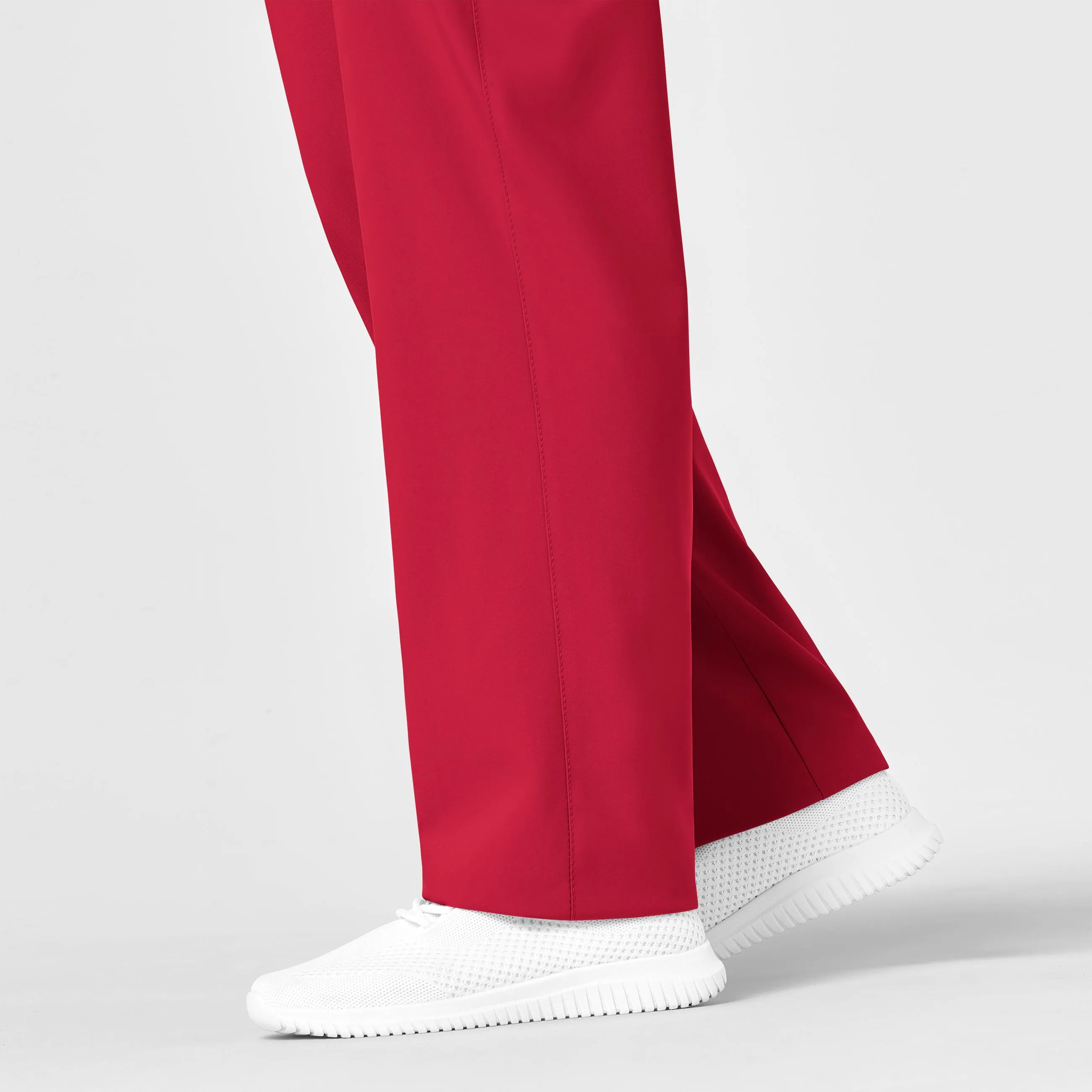 W123 Unisex Multi-Cargo Scrub Pant - Red