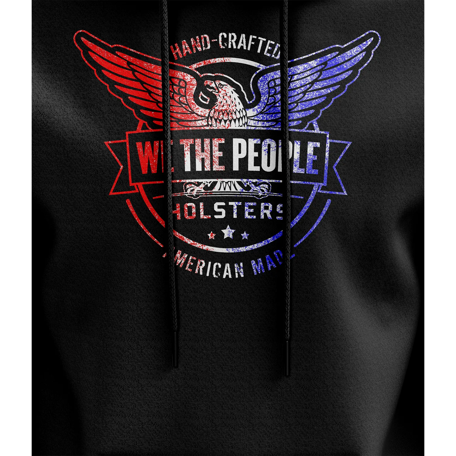 We The People Holsters Distressed Flag Logo Hoodie