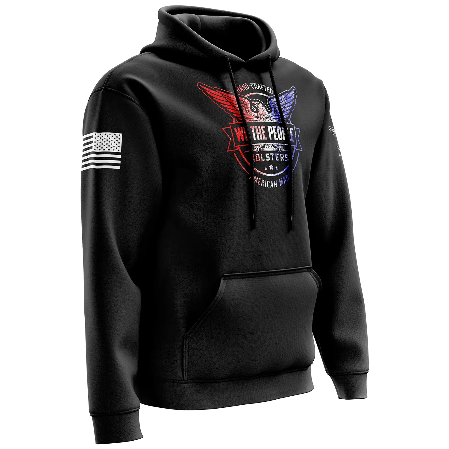 We The People Holsters Distressed Flag Logo Hoodie