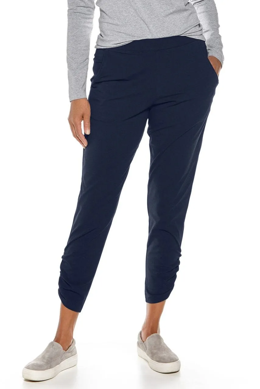 Women's Cafe Ruche Pants  |  Navy