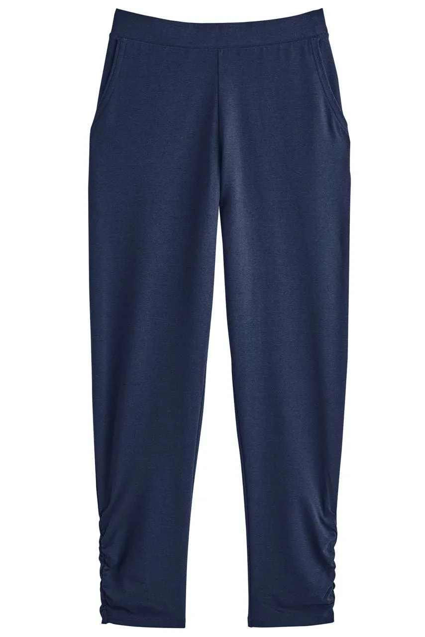 Women's Cafe Ruche Pants  |  Navy