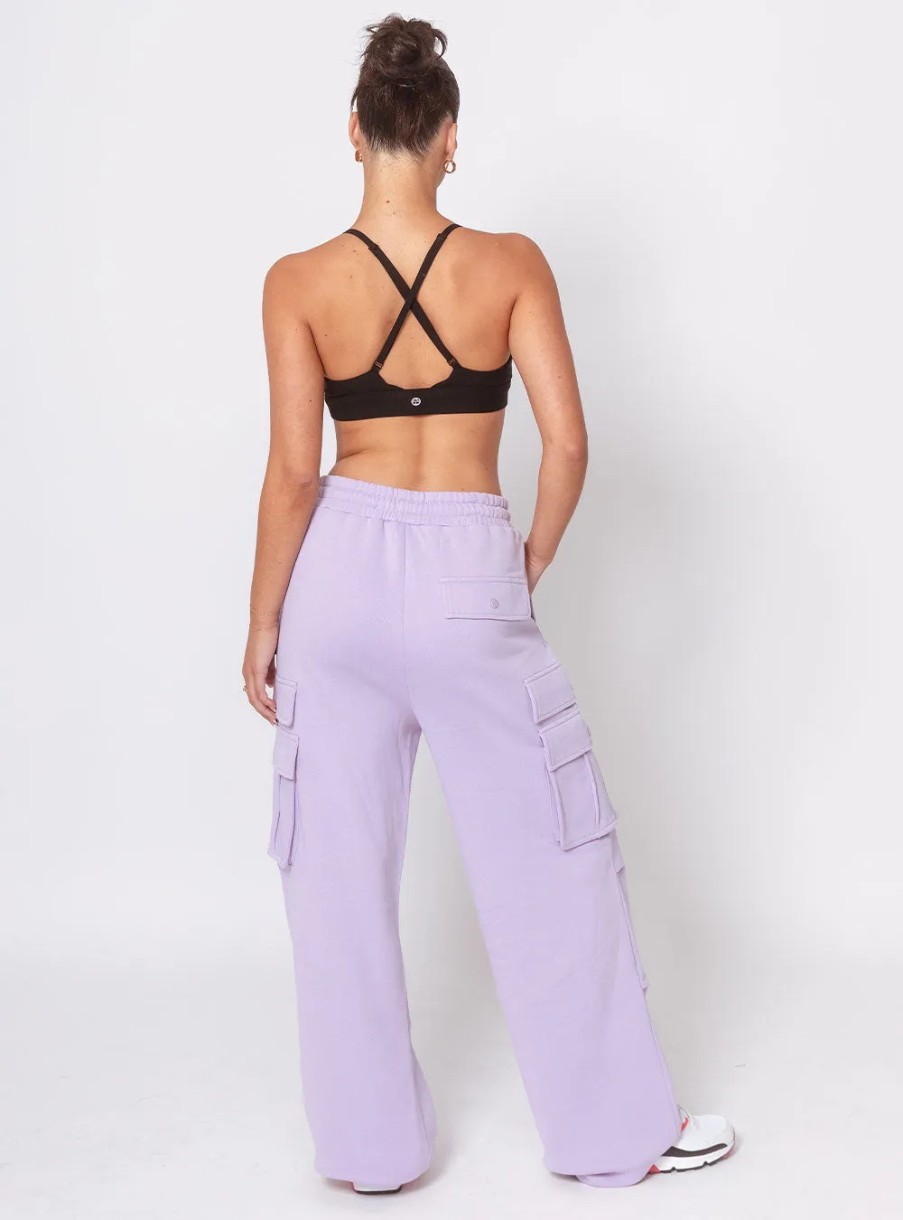 Women's Pop & Lock Cargo Pants Lavender