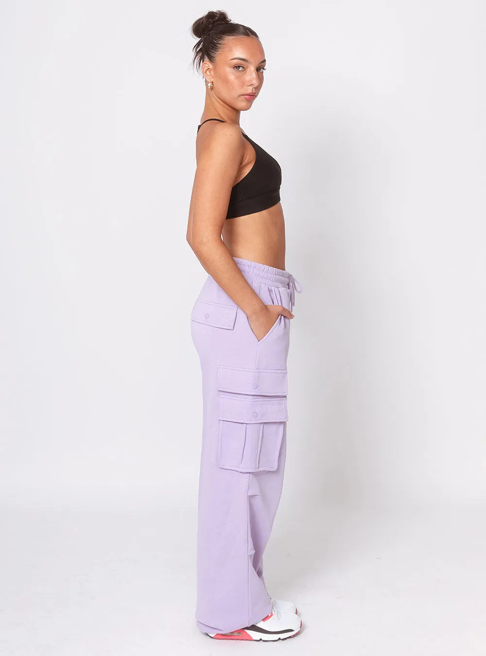 Women's Pop & Lock Cargo Pants Lavender