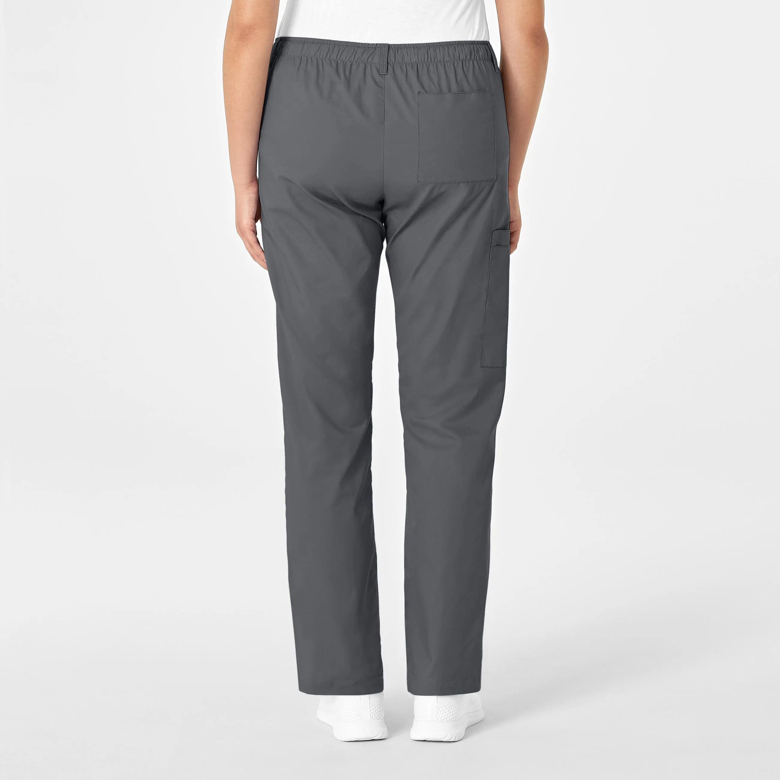 WonderWORK Women's Straight Leg Cargo Scrub Pant - Pewter